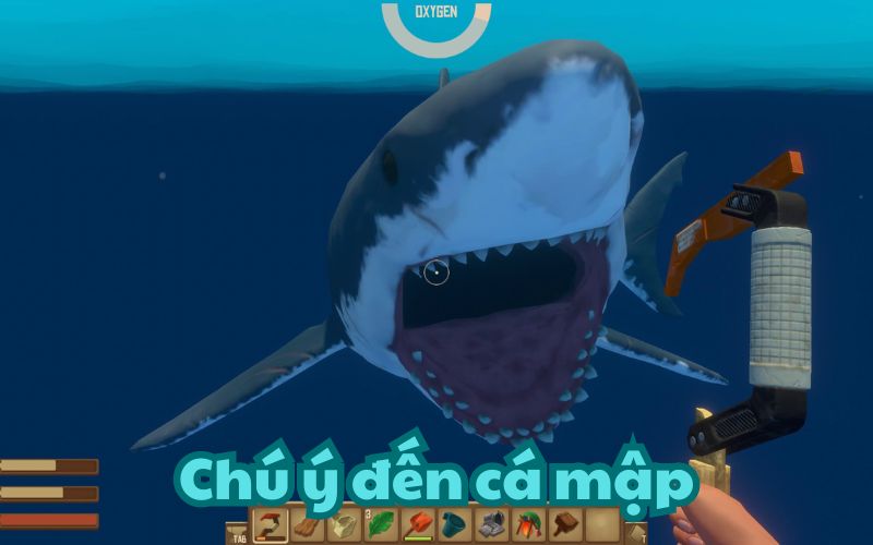 Cá mập là mối đe dọa lớn nhất với người chơi ở giai đoạn đầu game