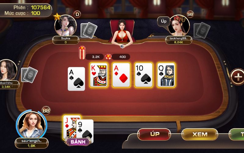 Poker là trò game bài có lượt chơi cao nhất cổng game IWin