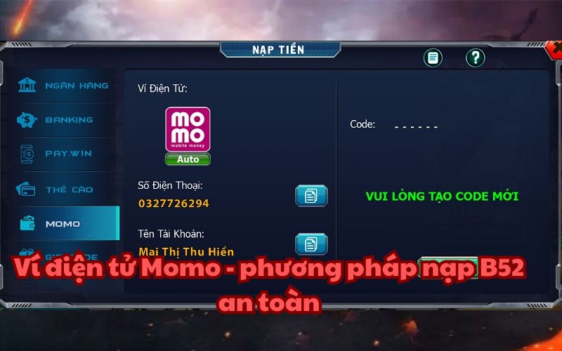 Ví điện tử Momo là lựa chọn nhiều người chơi hiện nay