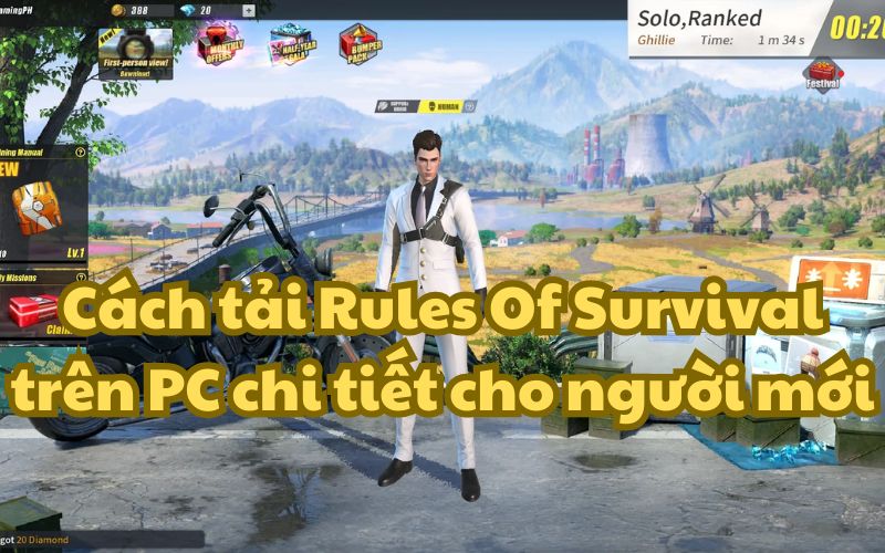 Cách tải Rules Of Survival trên PC chi tiết cho người mới